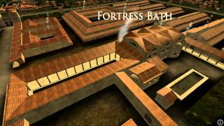 Animation of ancient Roman Fort in Caerleon Wales [upl. by Velda385]