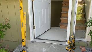 Jeld Wen Front Door Installation  Really crappy products and craftsmanship PART 1 [upl. by Crudden]