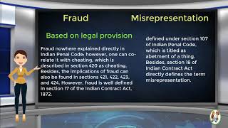 What is Difference Between Fraud amp Misrepresentation [upl. by Labinnah]