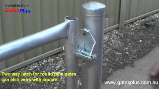 Gate Latch 2 way for round pipe and square [upl. by Seed]