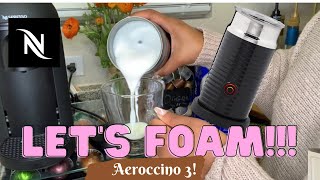 How To Foam Milk With Aeroccino 3 Make Coffee With Foam Tips amp Tricks  Easy Foamed Latte Recipe [upl. by Charin]