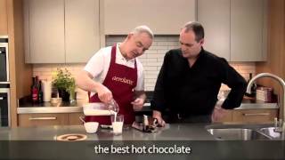 How to make a hot chocolate using an aerolatte milk frother [upl. by Assirac528]