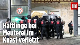 Gefängnismeuterei Polizei stürmt Knast in Thüringen  JVA Untermaßfeld [upl. by Celik]