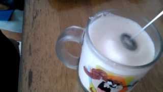 Aerolatte Review Frothing Cold Milk In Under 1 Minute [upl. by Aihseuqram]